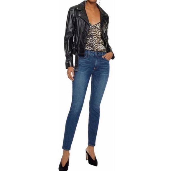 AO.LA Alice + Olivia Good Mid Rise Studded Skinny Jeans - Picture 2 of 9